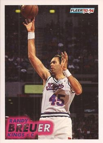 #368 Randy Breuer - Sacramento Kings - 1993-94 Fleer Basketball