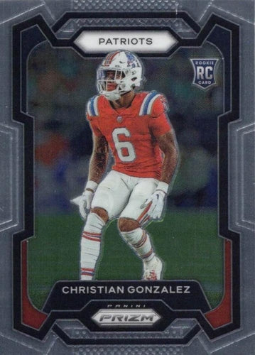 #369 Christian Gonzalez - New England Patriots - 2023 Panini Prizm Football