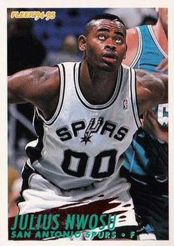 #369 Julius Nwosu - San Antonio Spurs - 1994-95 Fleer Basketball