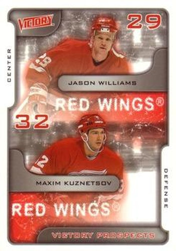 #369 Jason Williams / Maxim Kuznetsov - Detroit Red Wings - 2001-02 Upper Deck Victory Hockey