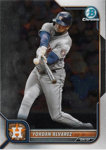 #36 Yordan Alvarez - Houston Astros - 2022 Bowman Chrome Baseball