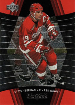 #36 Steve Yzerman - Detroit Red Wings - 1999-00 Upper Deck Black Diamond Hockey