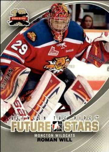 #36 Roman Will - Moncton Wildcats - 2011-12 In The Game Between The Pipes Hockey