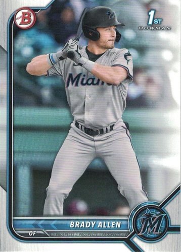 #BP-36 Brady Allen - Miami Marlins - 2022 Bowman - Prospects Baseball