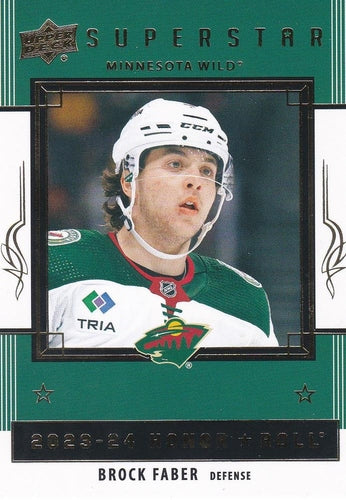 #HR36 Brock Faber - Minnesota Wild - 2023-24 Upper Deck - Honor Roll Hockey