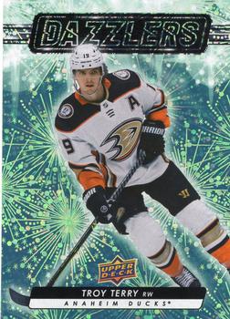 #DZ-36 Troy Terry - Anaheim Ducks - 2023-24 Upper Deck - Dazzlers Green Hockey