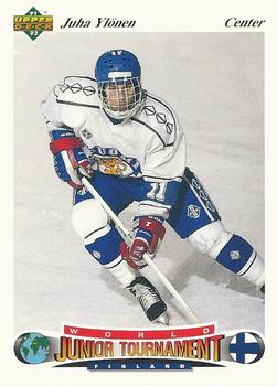 #36 Juha Ylonen - Finland - 1991-92 Upper Deck Czech World Juniors Hockey