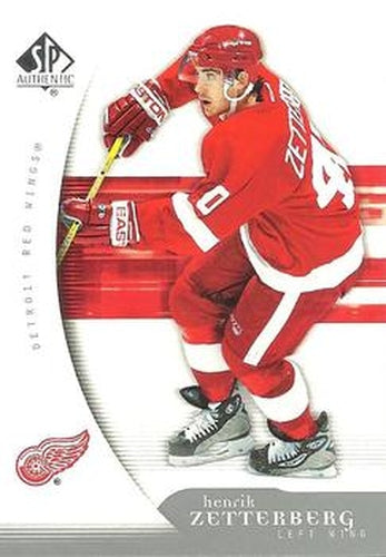 #36 Henrik Zetterberg - Detroit Red Wings - 2005-06 SP Authentic Hockey