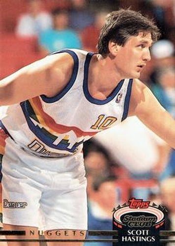 #36 Scott Hastings - Denver Nuggets - 1992-93 Stadium Club Basketball