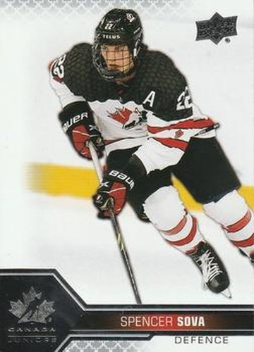 #36 Spencer Sova - Canada - 2022-23 Upper Deck Team Canada Juniors Hockey