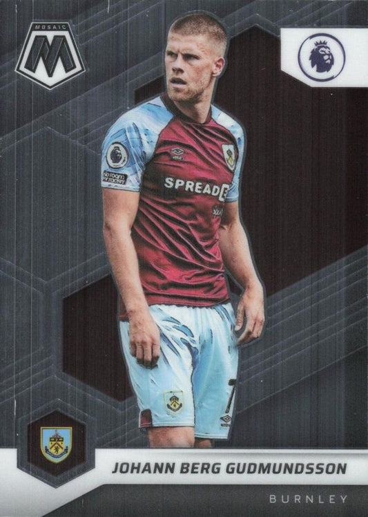 #36 Johann Berg Gudmundsson - Burnley - 2021-22 Panini Mosaic Premier League Soccer