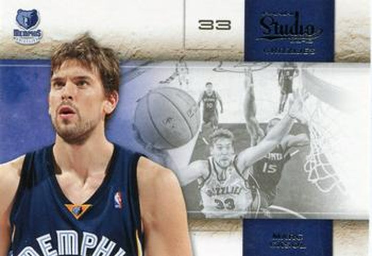 #36 Marc Gasol - Memphis Grizzlies - 2009-10 Panini Studio Basketball