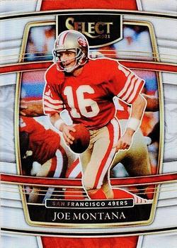 #36 Joe Montana - San Francisco 49ers - 2021 Panini Select - Silver Prizm Football