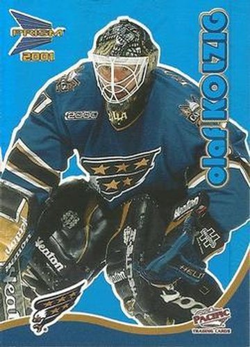 #36 Olaf Kolzig - Washington Capitals - 2000-01 Pacific Prism McDonald's - Blue Hockey