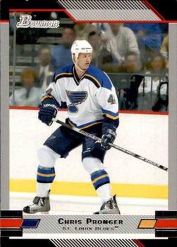 #36 Chris Pronger - St. Louis Blues - 2003-04 Bowman Draft Picks and Prospects Hockey
