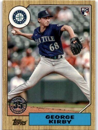 #87TBU-36 George Kirby - Seattle Mariners - 2022 Topps Update - 1987 Topps Baseball 35th Anniversary Baseball
