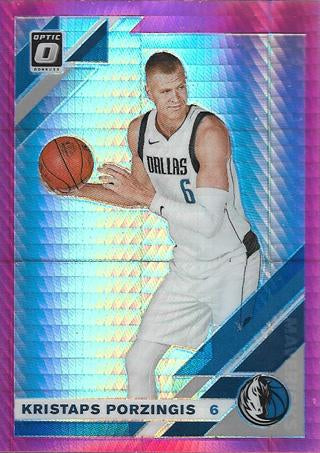 #36 Kristaps Porzingis - Dallas Mavericks - 2019-20 Donruss Optic - Hyper Pink Basketball