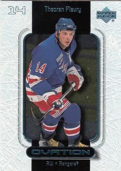 #36 Theoren Fleury - New York Rangers - 1999-00 Upper Deck Ovation Hockey