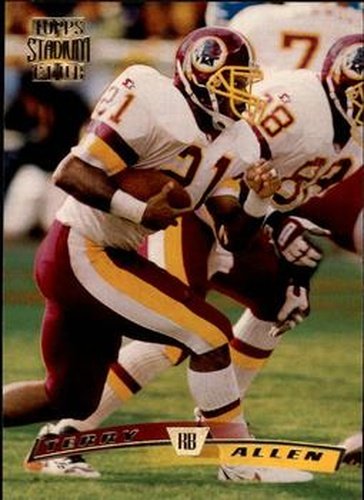 #36 Terry Allen - Washington Redskins - 1996 Stadium Club Football