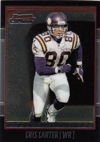 #36 Cris Carter - Minnesota Vikings - 2001 Bowman Chrome Football