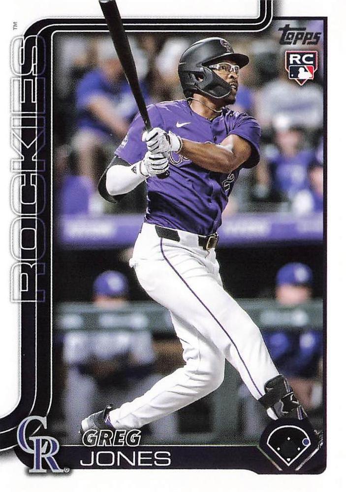 #36 Greg Jones - Colorado Rockies - 2025 Topps Baseball