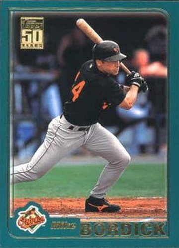 #T36 Mike Bordick - Baltimore Orioles - 2001 Topps Traded & Rookies Baseball