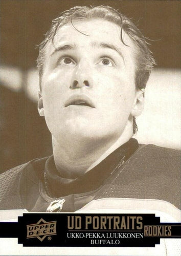 #P-36 Ukko-Pekka Luukkonen - Buffalo Sabres - 2021-22 Upper Deck - UD Portraits Hockey