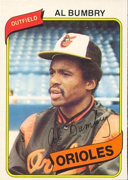 #36 Al Bumbry - Baltimore Orioles - 1980 O-Pee-Chee Baseball