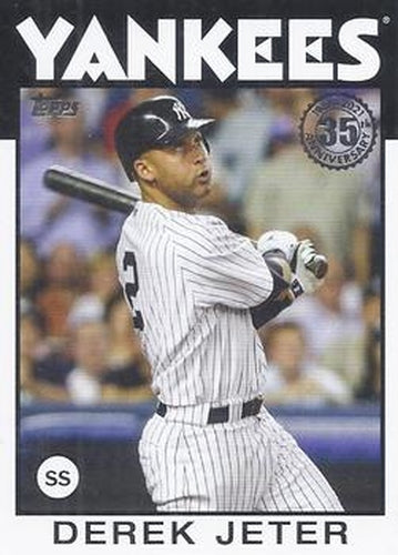 #86B-36 Derek Jeter - New York Yankees - 2021 Topps Update - 1986 Topps Baseball 35th Anniversary Baseball