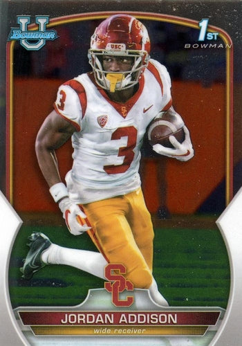 #36a Jordan Addison - USC Trojans - 2022 Bowman Chrome University Football