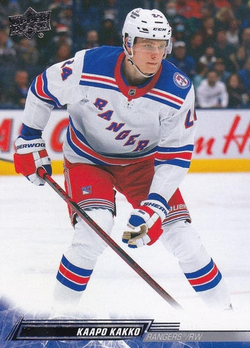 #370 Kaapo Kakko - New York Rangers - 2022-23 Upper Deck Hockey