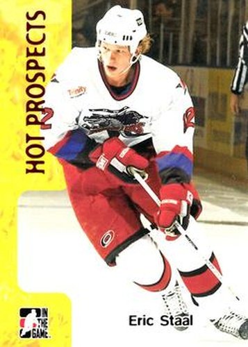 #370 Eric Staal - Lowell Lock Monsters - 2005-06 In The Game Heroes and Prospects Hockey