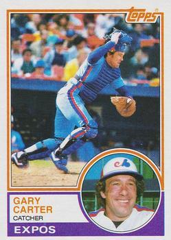 #370 Gary Carter - Montreal Expos - 1983 Topps Baseball