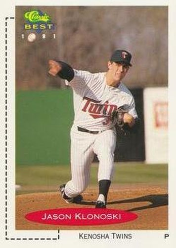 #370 Jason Klonoski - Kenosha Twins - 1991 Classic Best Baseball