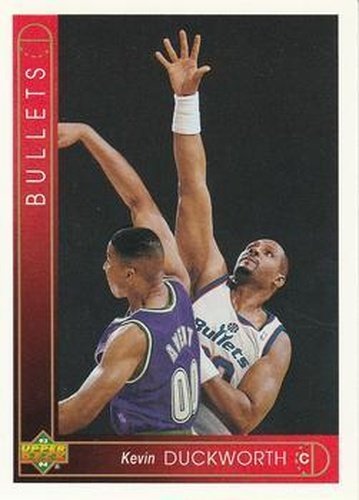 #370 Kevin Duckworth - Washington Bullets - 1993-94 Upper Deck Basketball
