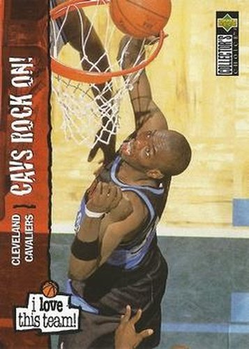 #370 Tyrone Hill - Cleveland Cavaliers - 1995-96 Collector's Choice Basketball