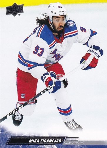 #371 Mika Zibanejad - New York Rangers - 2022-23 Upper Deck Hockey