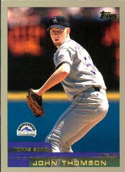 #371 John Thomson - Colorado Rockies - 2000 Topps Baseball