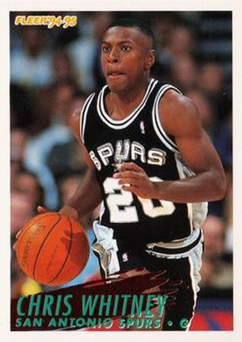#371 Chris Whitney - San Antonio Spurs - 1994-95 Fleer Basketball