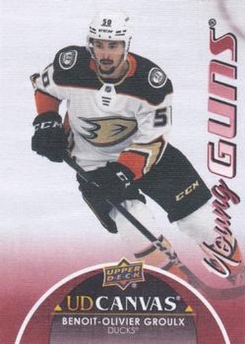 #C371 Benoit-Olivier Groulx - Anaheim Ducks - 2021-22 Upper Deck - UD Canvas Hockey