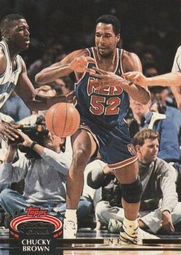 #371 Chucky Brown - New Jersey Nets - 1992-93 Stadium Club Basketball