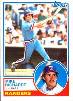 #371 Mike Richardt - Texas Rangers - 1983 Topps Baseball