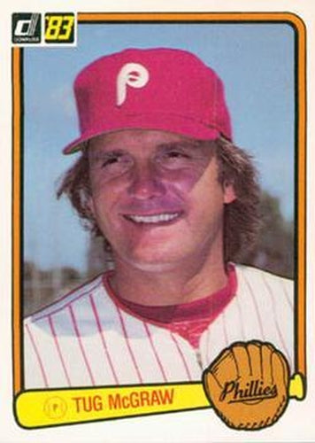 #371 Tug McGraw - Philadelphia Phillies - 1983 Donruss Baseball