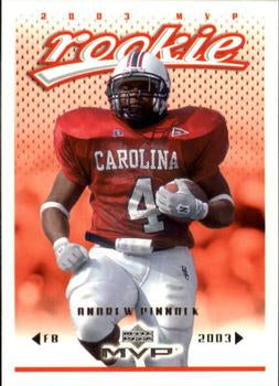 #371 Andrew Pinnock - San Diego Chargers - 2003 Upper Deck MVP Football
