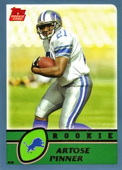 #371 Artose Pinner - Detroit Lions - 2003 Topps Football