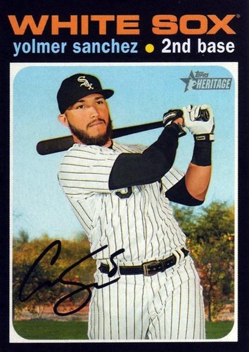 #372 Yolmer Sanchez - Chicago White Sox - 2020 Topps Heritage Baseball