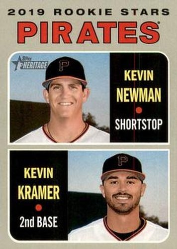 #372 Pirates 2019 Rookie Stars Kevin Newman / Kevin Kramer - Pittsburgh Pirates - 2019 Topps Heritage Baseball