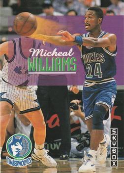 #372 Micheal Williams - Minnesota Timberwolves - 1992-93 SkyBox Basketball