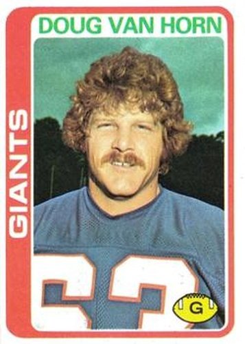 #372 Doug Van Horn - New York Giants - 1978 Topps Football