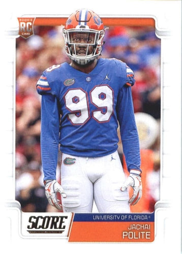 #372 Jachai Polite - Florida Gators - 2019 Score Football